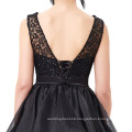 Grace Karin 2016 Sleeveless V-Back Black Lace Organza Cocktail Evening Prom Party Dress 8 Size US 2~16 GK001012-1